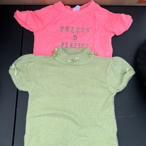 Kids' Pink and Green T-Shirts
